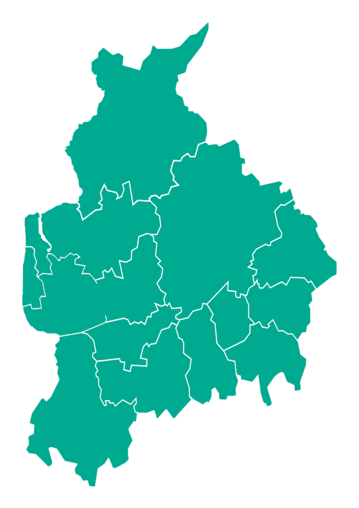 map of Lancashire